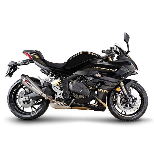 Scorpion Exhaust QJ SRK 800 & 800RR - Stainless steel Serket taper slip on silencer
